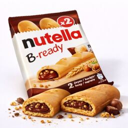 Nutella B-ready Křupavá oplatka plněná lískooříškovou pomazánkou s kakaem a křupkami 2 x 22g